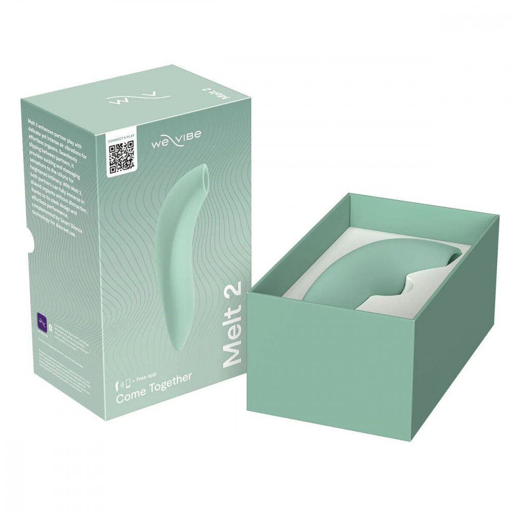 Вакуумный вибратор - Вакуумный смарт-стимулятор для пар We-Vibe Melt 2 Sage 13