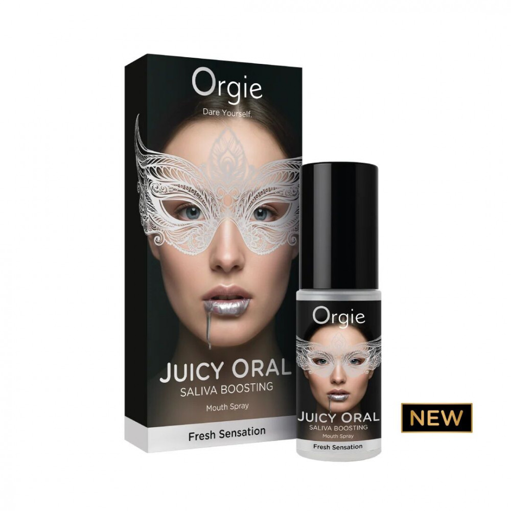 Оральные смазки - Оральный спрей Orgie – Juicy Oral для усиления слюноотделения 15 мл