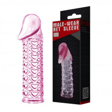 Удлиняющая насадка-презерватив Male-wear net sleeve, BI-026200