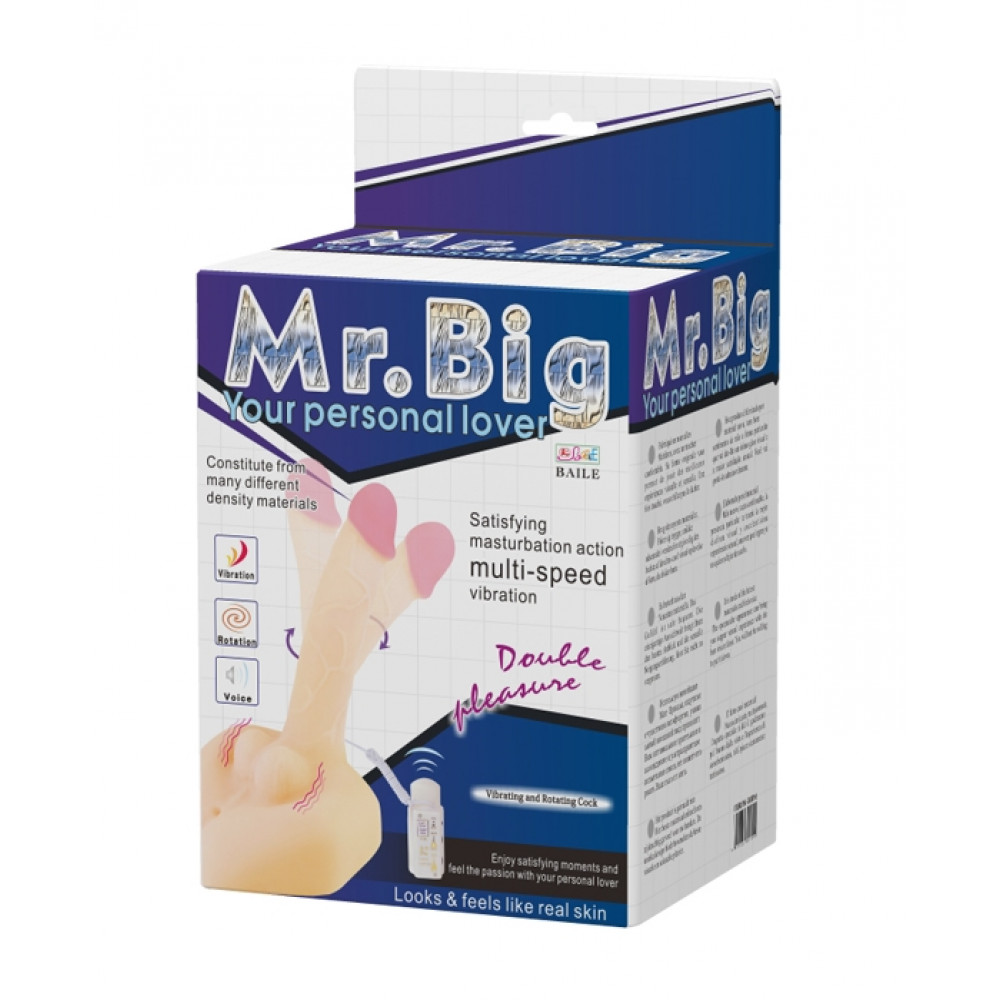  - Универсальный мастурбатор вибратор с функцией ротации и вагина Mr. BIG Rotation & Vibration, BW-008016 8