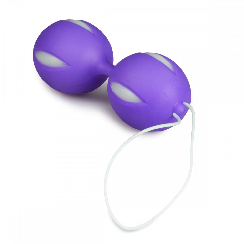 Секс игрушки - Вагинальные шарики со смещенным центром тяжести Easytoys, силиконовые, фиолетовые, 46 г