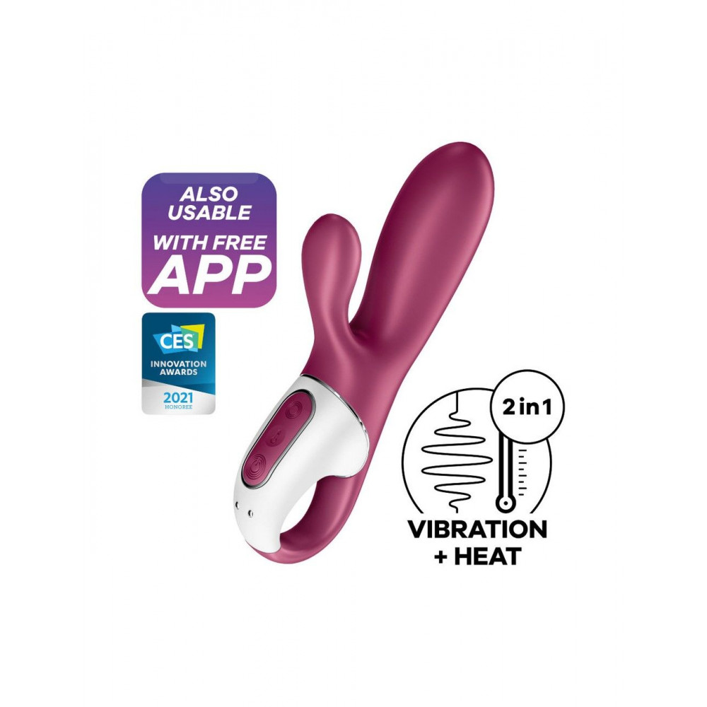 Вибратор-кролик - Смарт вибратор кролик с подогревом Satisfyer Hot Bunny