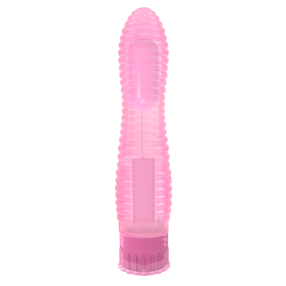 Разное - Вибратор рельефный на батарейках Chisa Crystal Jellie, розовый 1