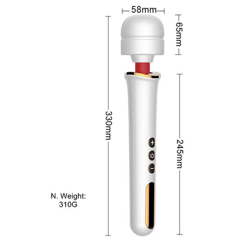 Різне - Вібромасажер Boss Series - Massager Super Powerful USB Black 10 Function, BS2200012 4