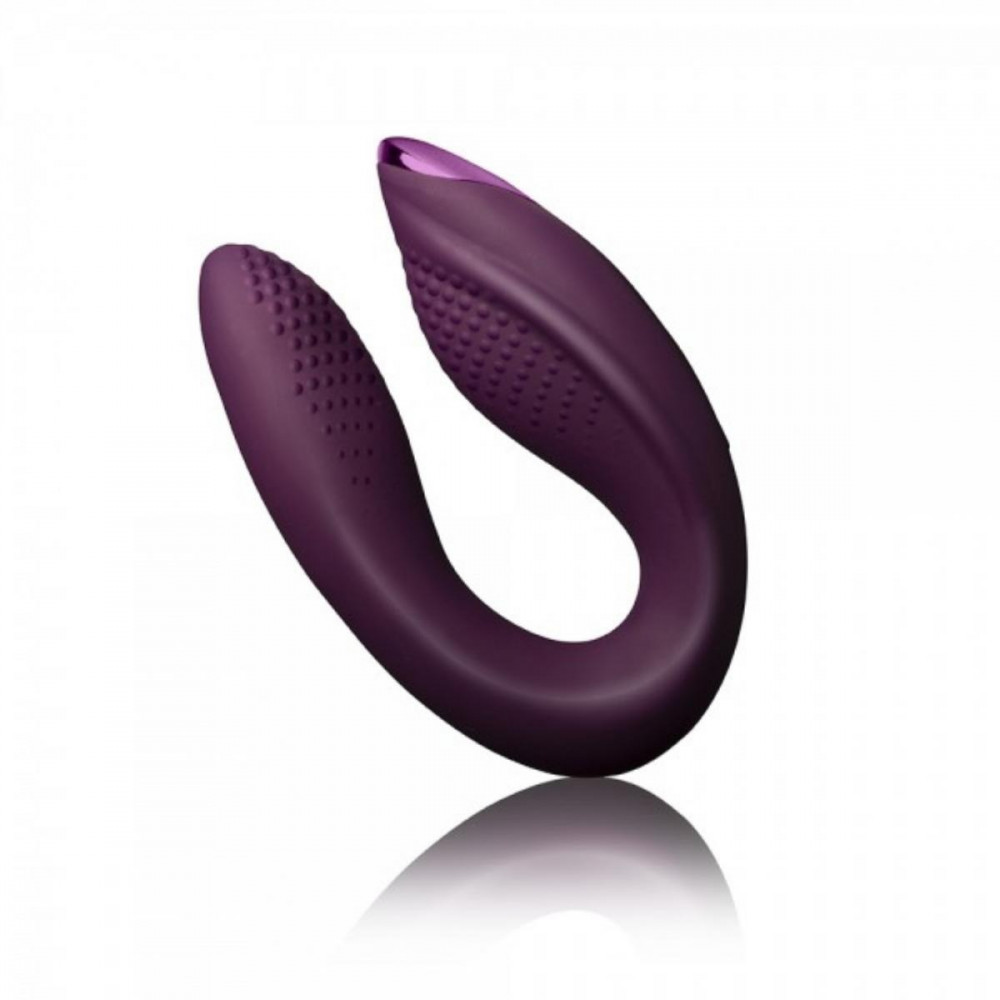 Секс игрушки - Вибратор для пары с пультом Rock Chick Diva Rocks-Off, силиконовый, фиолетовый, 8.2 х 4.2 см