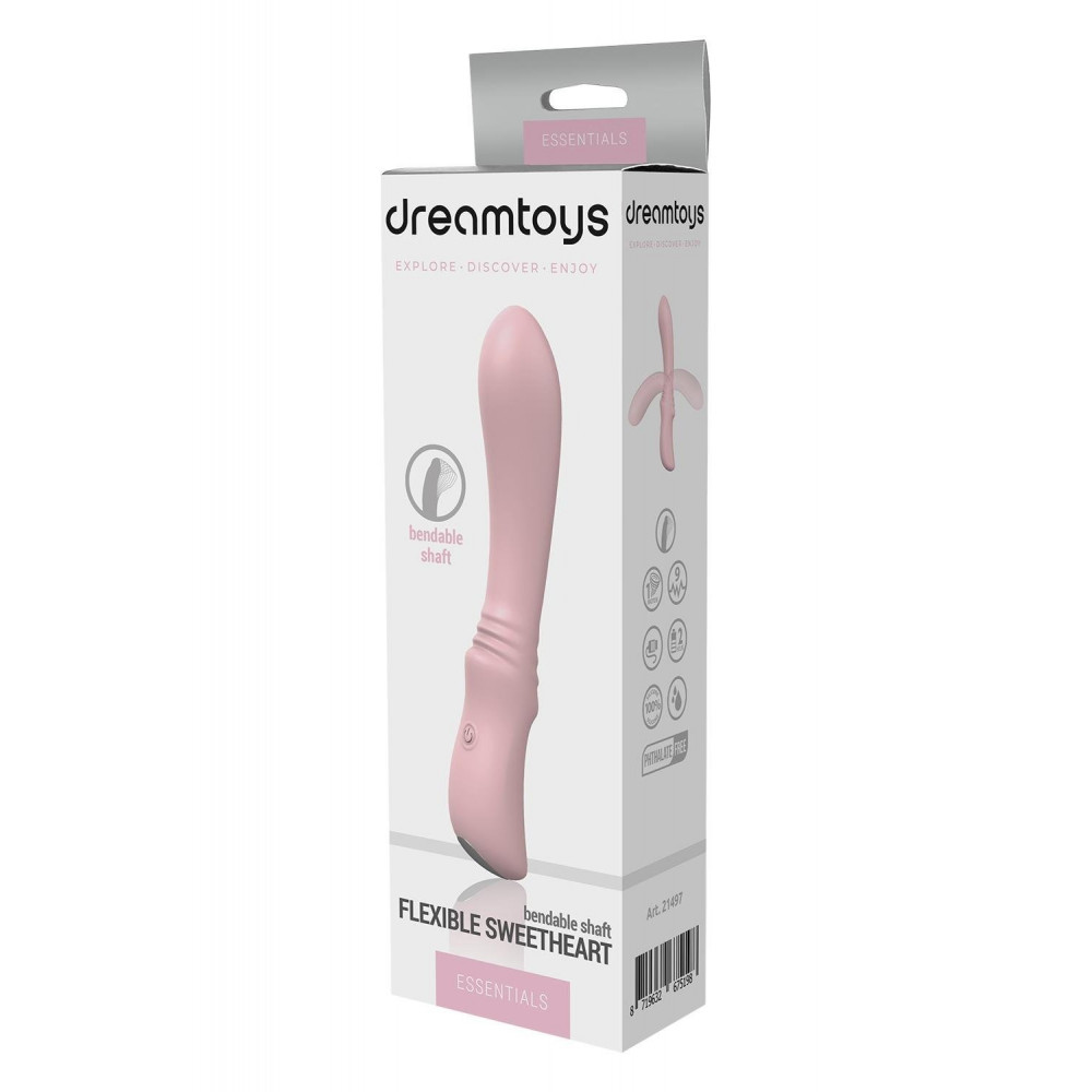  - Вибратор гибкий классический Dream Toys Sweetheart розовый 4