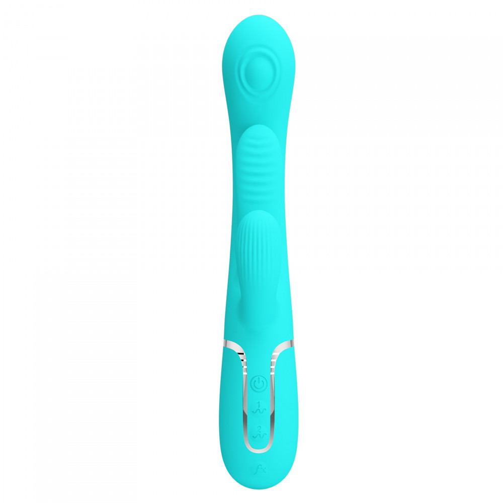 Різне - Вібратор із стимулятором клітора PRETTY LOVE - Shonia Green 3 in 1, BW-500041-1 3