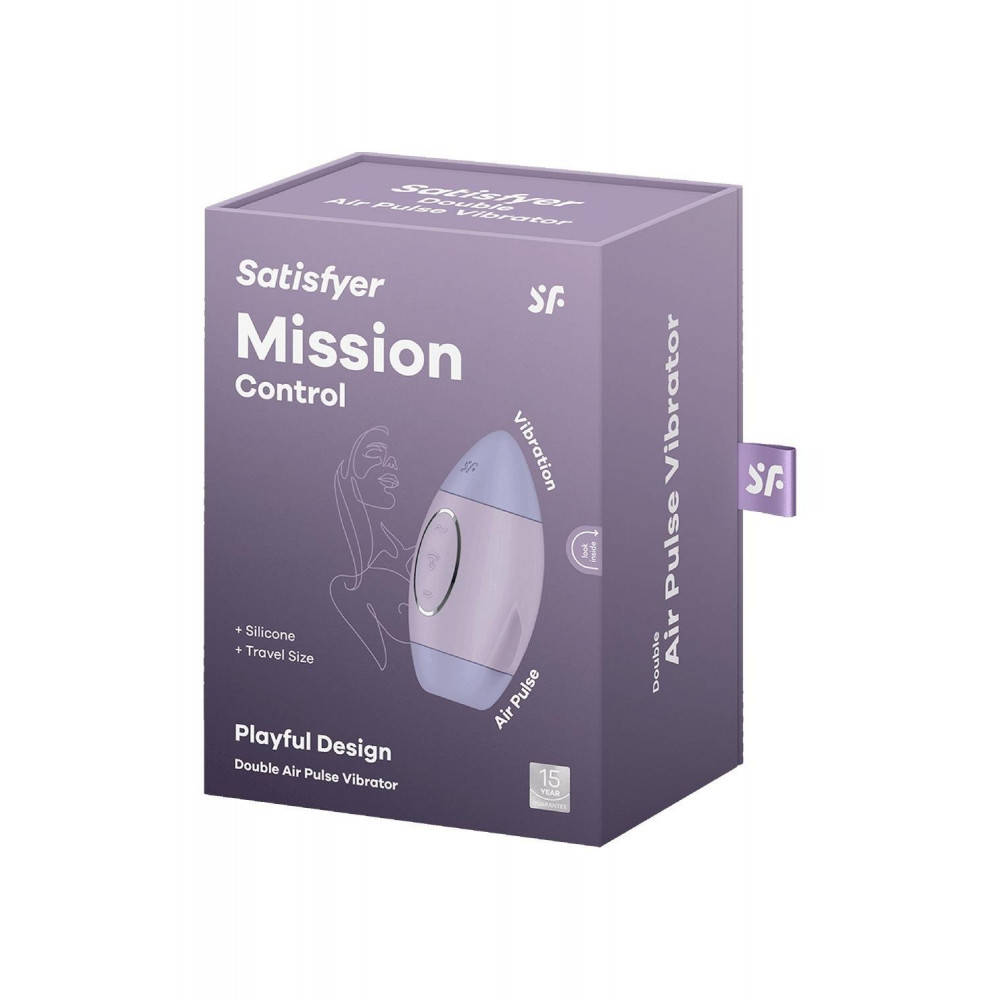 Разное - Вибратор Satisfyer Mission Control с вакуумной стимуляцией клитора, фиолетовый 5