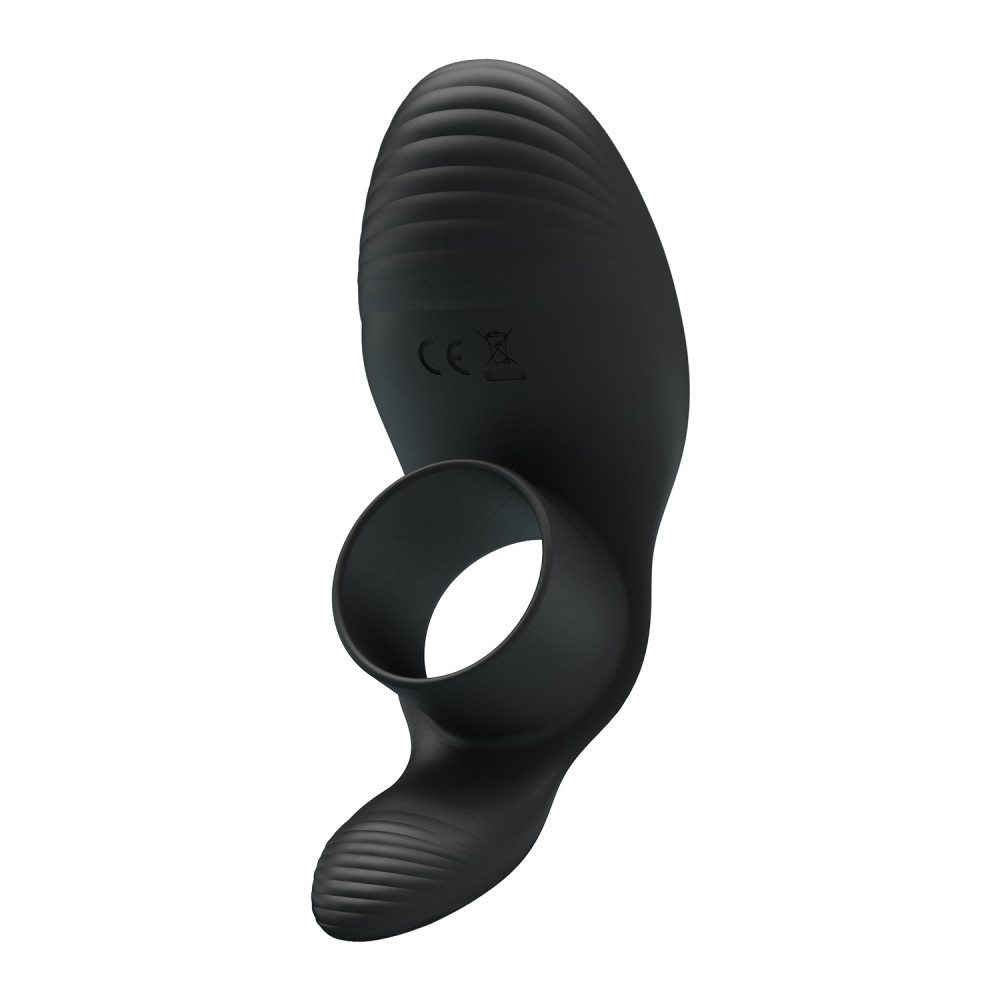  - Вібро-кільце Pretty Love - Vibration Penis Sleeve Black 7 vibration functions, BI-210198 5