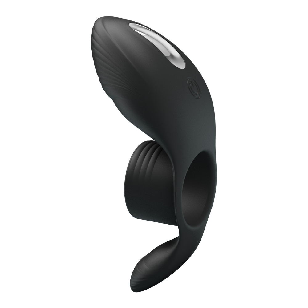  - Вібро-кільце Pretty Love - Vibration Penis Sleeve Black 7 vibration functions, BI-210198 2