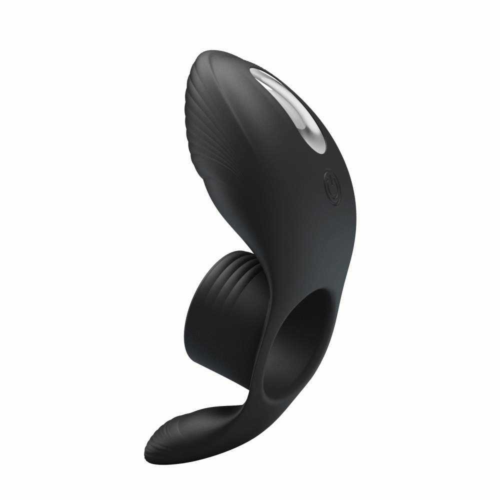  - Вібро-кільце Pretty Love - Vibration Penis Sleeve Black 7 vibration functions, BI-210198 1