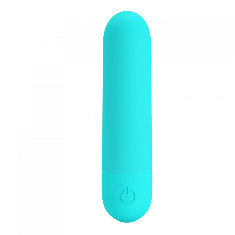 Вибропули и мини-вибраторы - Вибропуля Pretty Love Stefan бирюзовая, 8 х 1.8 см 1