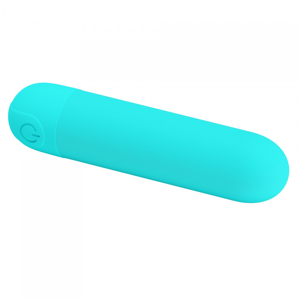 Вибропули и мини-вибраторы - Вибропуля Pretty Love Stefan бирюзовая, 8 х 1.8 см 4