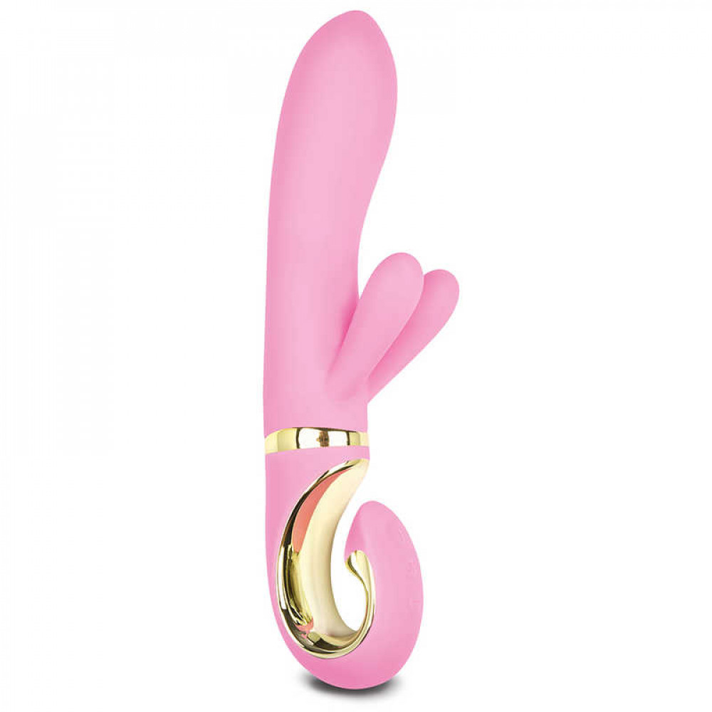 Вибратор-кролик - Gvibe Grabbit - Candy Pink вибратор-кролик с тремя моторчиками, 18х3.5 см.