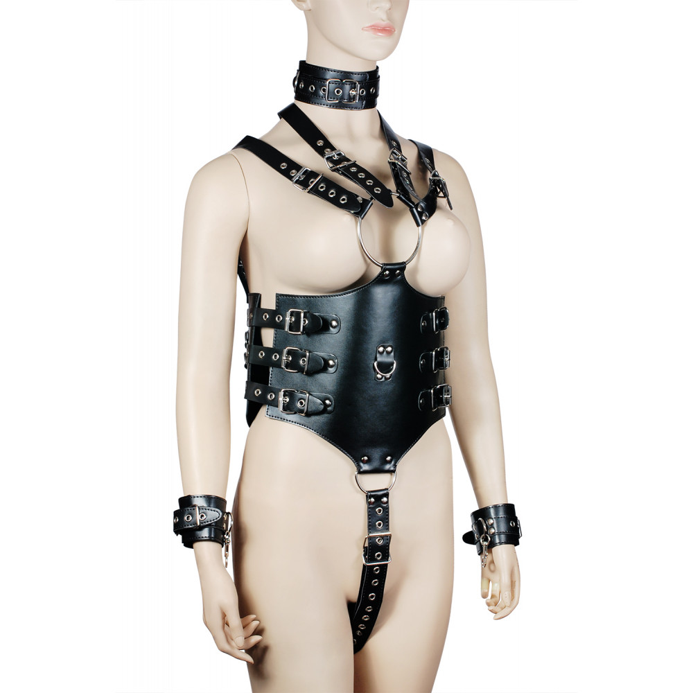 Одежда для БДСМ - Боди с наручниками Пикантные Штучки