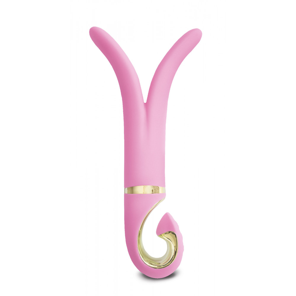 Вибромассажеры - Gvibe 3 Candy Pink - анатомический вибромассажер, 17х3.5 см