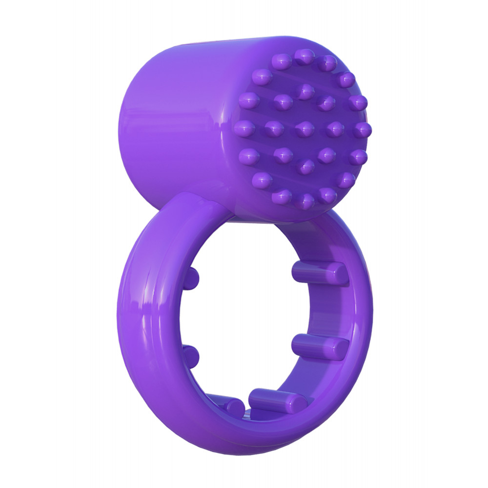 Эрекционные кольца с вибрацией - Эрекционное виброкольцо рифленое, фиолетовый