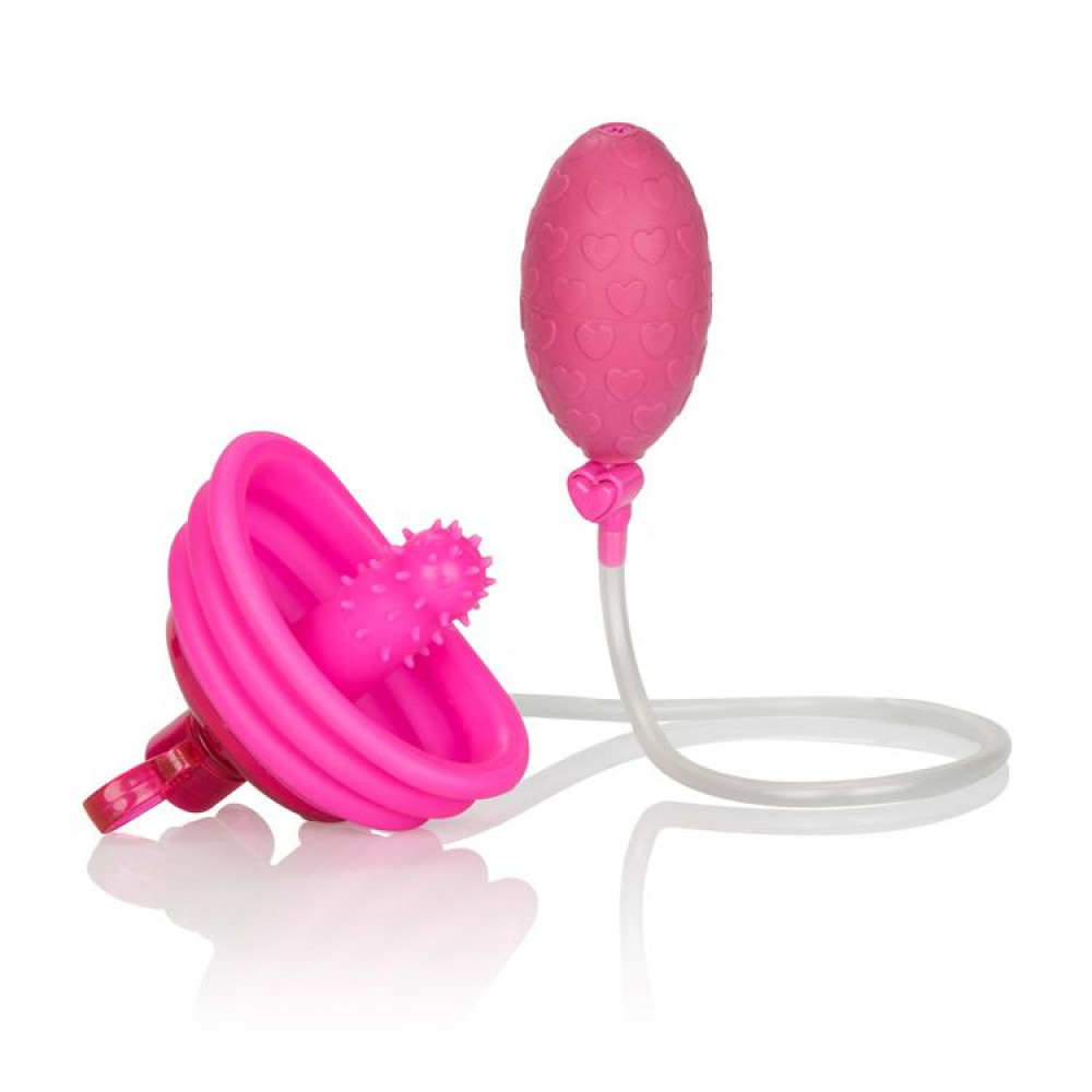 Женские вакуумные помпы - Вибропомпа для клитора Venus Butterfly Pump Pink, 4х2 см