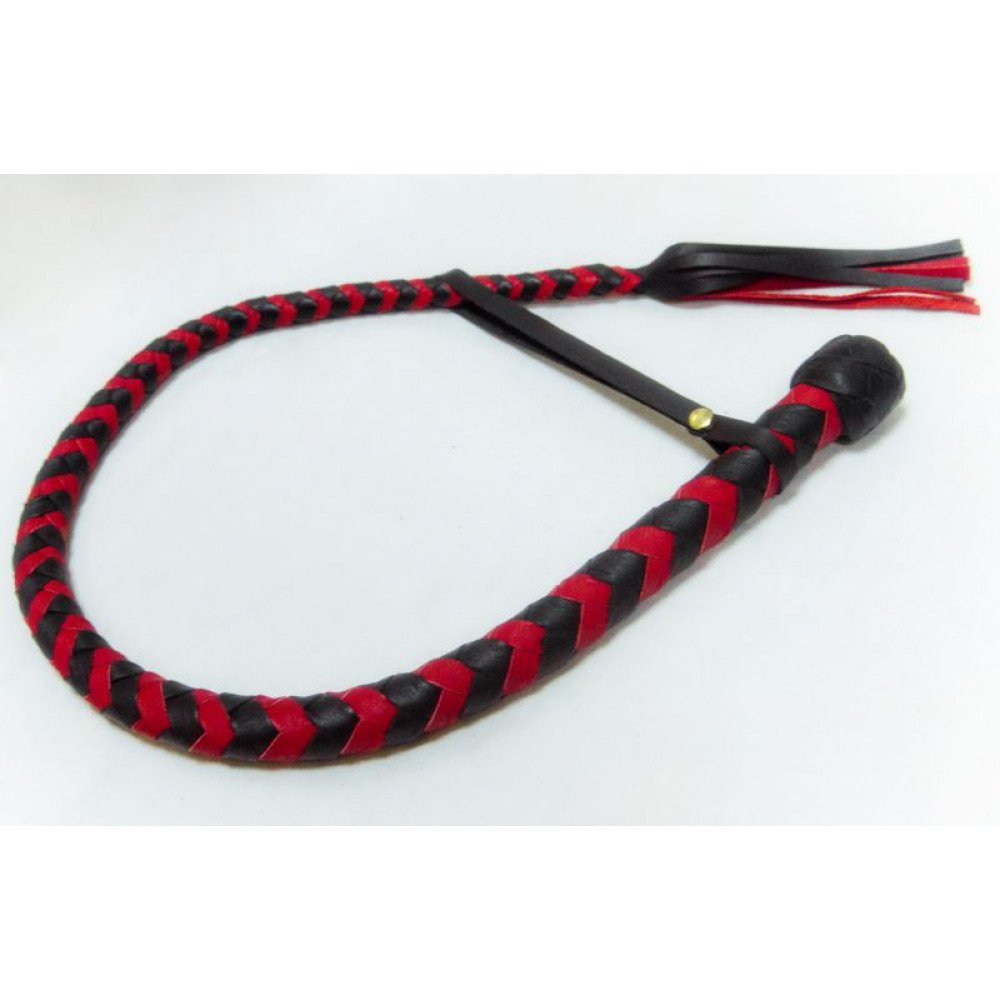 Плети, стеки, флоггеры, тиклеры - Плеть Dragon Tail, BLACK&RED