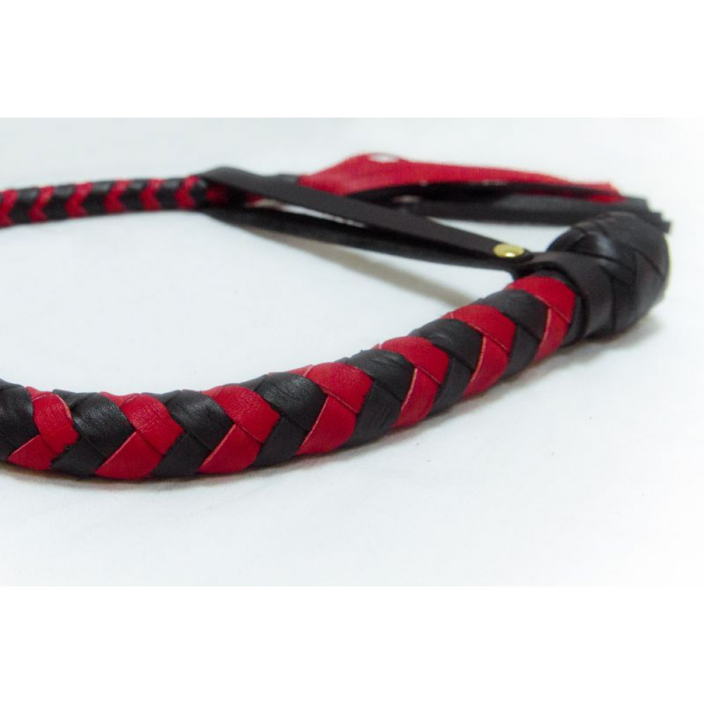 Плети, стеки, флоггеры, тиклеры - Плеть Dragon Tail, BLACK&RED 3