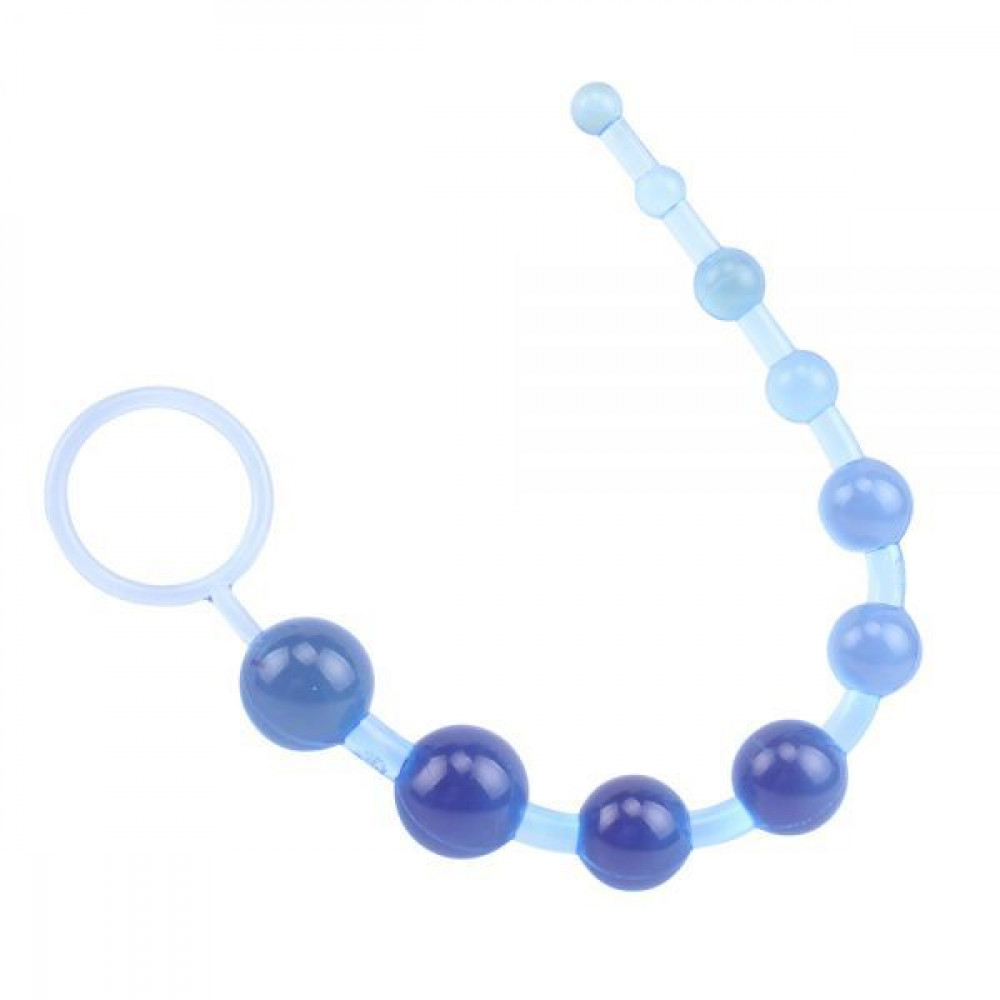 Анальные бусы и цепочки - Анальная цепочка SASSY Anal Beads-Blue