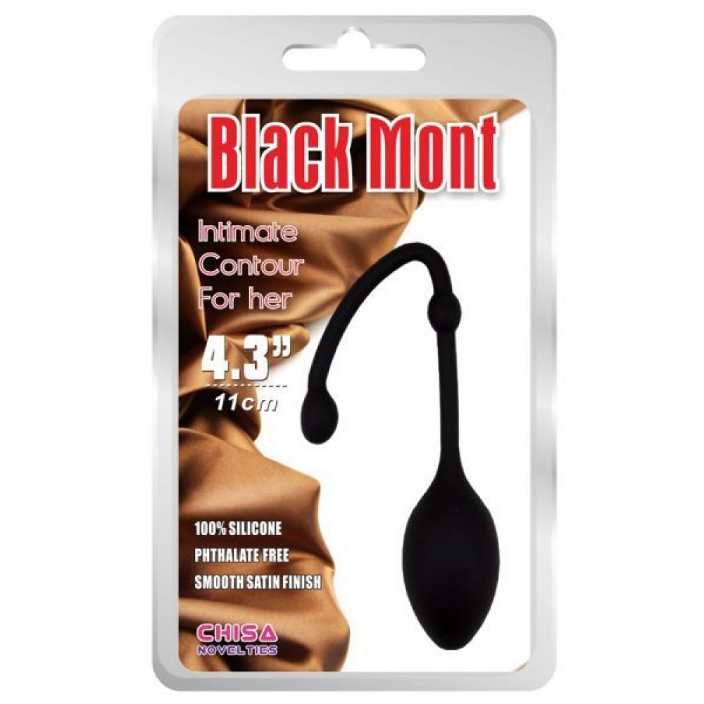 Вагинальные шарики - Вагинальное яйцо Black Mont Velvet kiss iOrgasm-Black/Pure silicone 1
