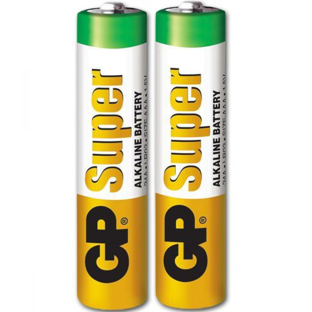 Батарейки и аксессуары для игрушек - Батарейки GP Super Alkaline AAA, 2 шт