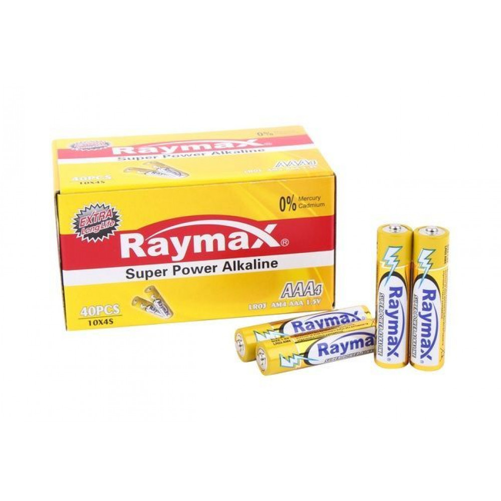 Батарейки и аксессуары для игрушек - Батарейки Raymax Super Power Alkaline AAA, 2 шт