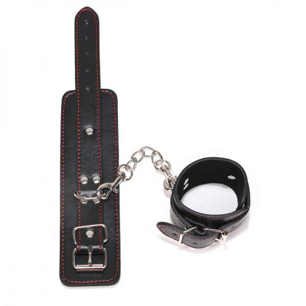 Наручники, веревки, бондажы, поножи - Наручники BDSM Bondage Hundcuffs, Black&Red