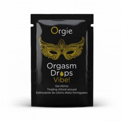 ПРОБНИК клиторальные капли с вибрацией ORGASM DROPS VIBE! Orgie