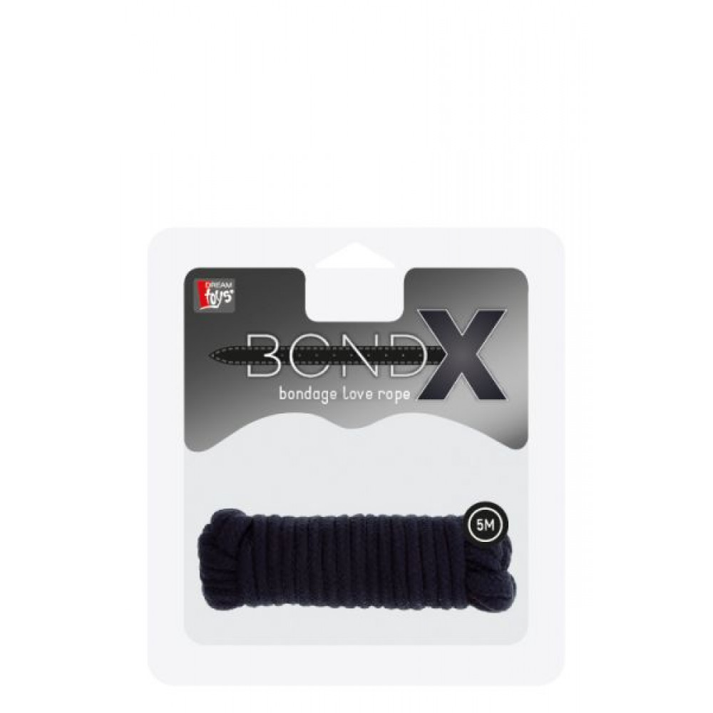 БДСМ наручники - Веревка для бондажа BONDX LOVE ROPE - 5M, BLACK 1
