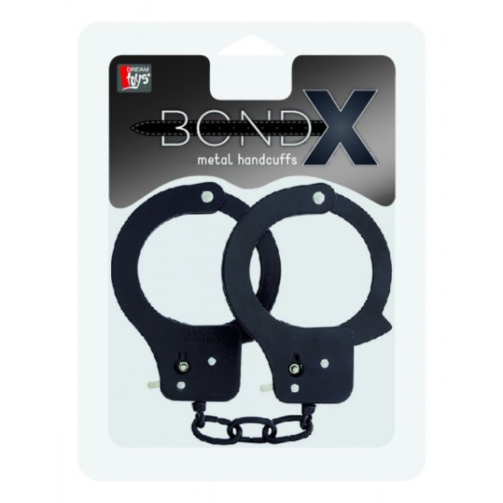 БДСМ наручники - Наручники BONDX METAL CUFFS, BLACK 1