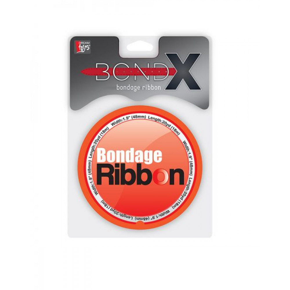 БДСМ аксессуары - Лента для бондажа BONDX BONDAGE RIBBON. RED 1