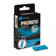 Возбуждающие капсулы для мужчин ERO PRORINO black line Potency,(цена за 5 капсул в упаковке)