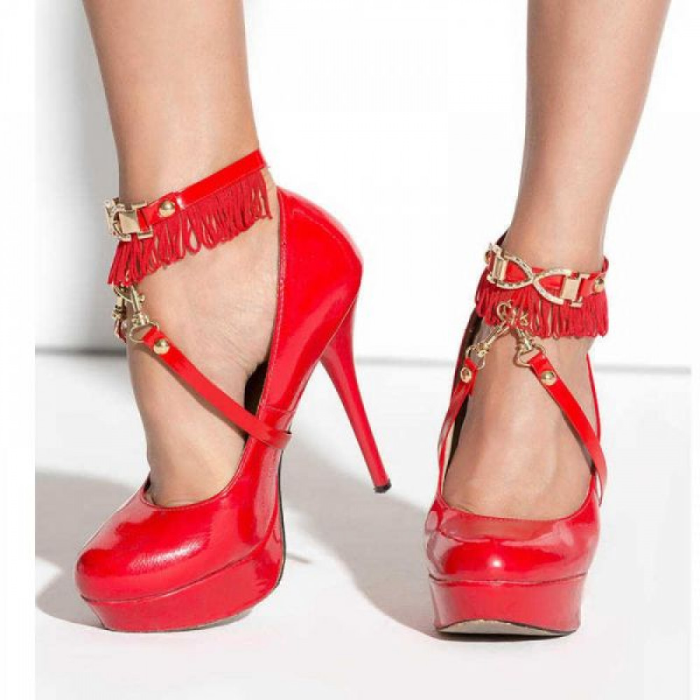 Аксессуары для эротического образа - Украшение на ноги под обувь SO 02 Me-Seduce, Red 1