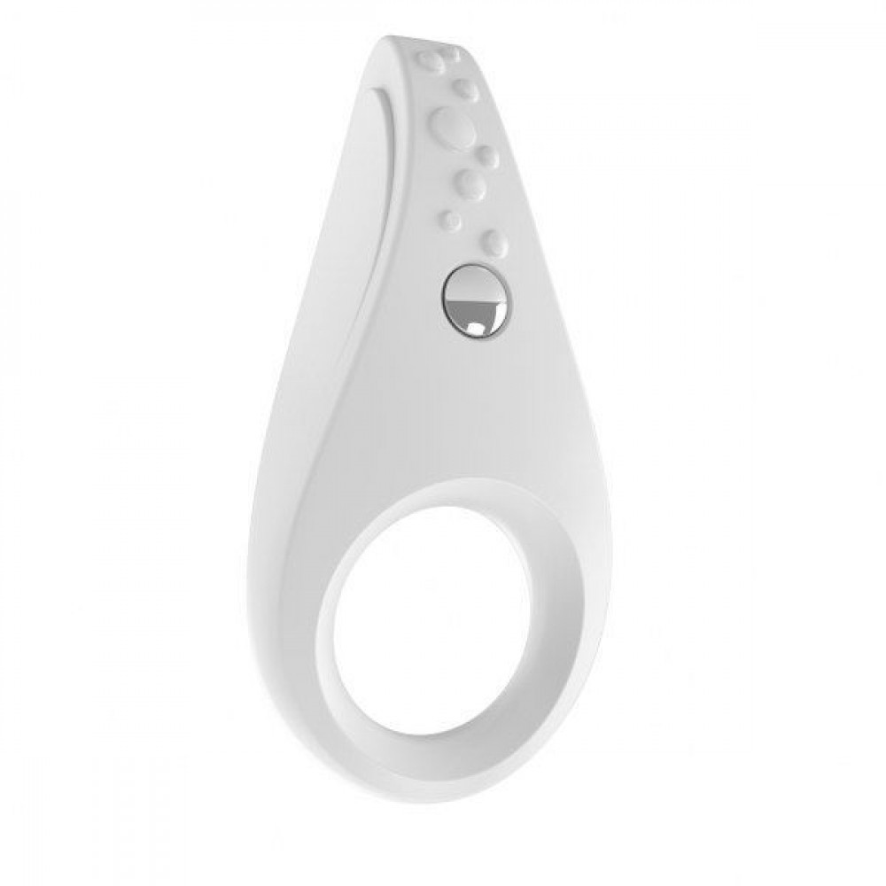 Эрекционные кольца с вибрацией - Вибрирующее кольцо OVO B3 Vibrating Ring, WHITE