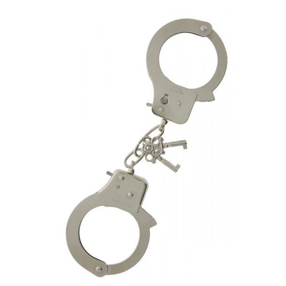 БДСМ наручники - Наручники, Large Metal Handcuffs with Keys