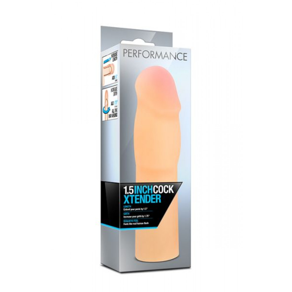 Купить Насадка киберкожа PERFORMANCE 1.5INCH COCK XTENDER BEIGE ➤ Сексшоп в  Украине ❤ ToysForLove ❤